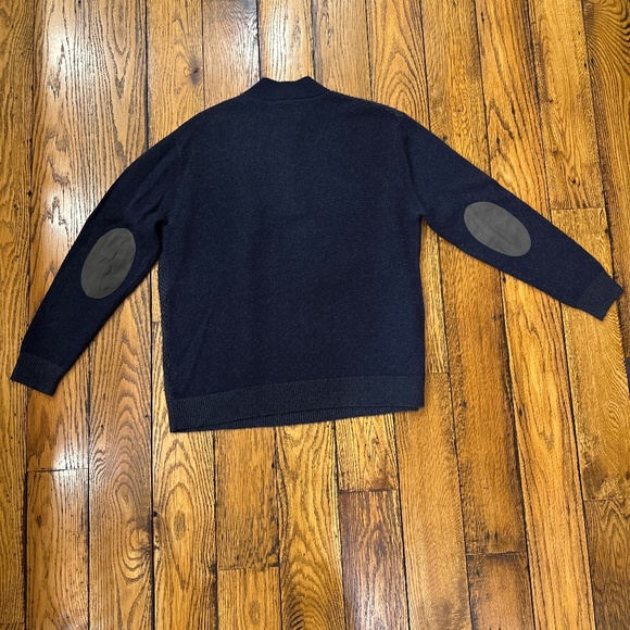 MENS CASHMERE ANS WOOL BLEND QUARTER ZIP SWEATERS SIZE XXL - Picture 7 of 7